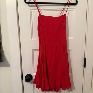 Silence + Noise Vibrant Cherry Red Mini Dress